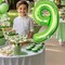 Helium Number Balloons 0-9 Lime Giant Digital 9th Foil(Lime Green)